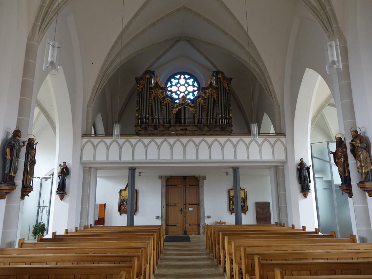 Schnberg, Orgelempore der St. Margaretha Kirche (24.05.2015)