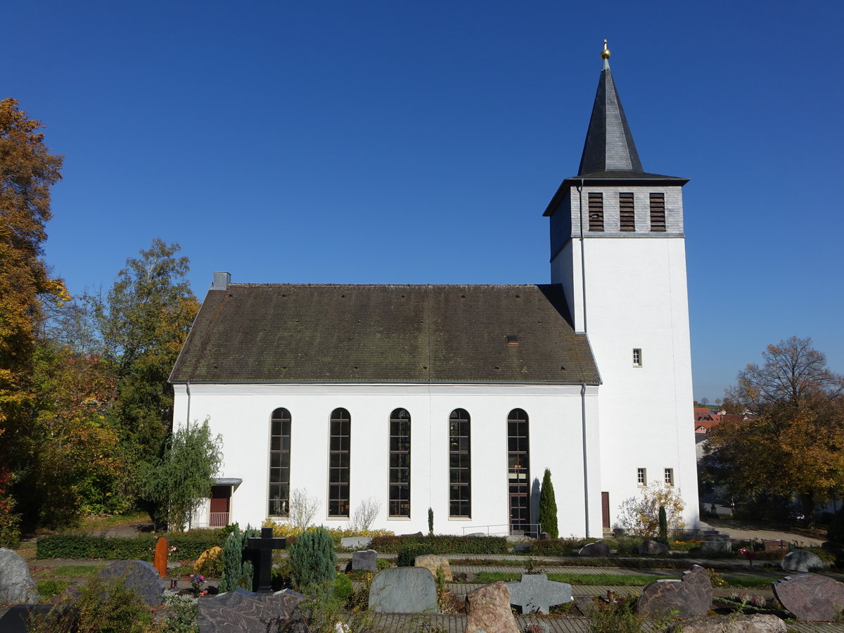 Schwabhausen, Ev. Kirche im Kappelholzweg, erbaut 1935 (15.10.2017)