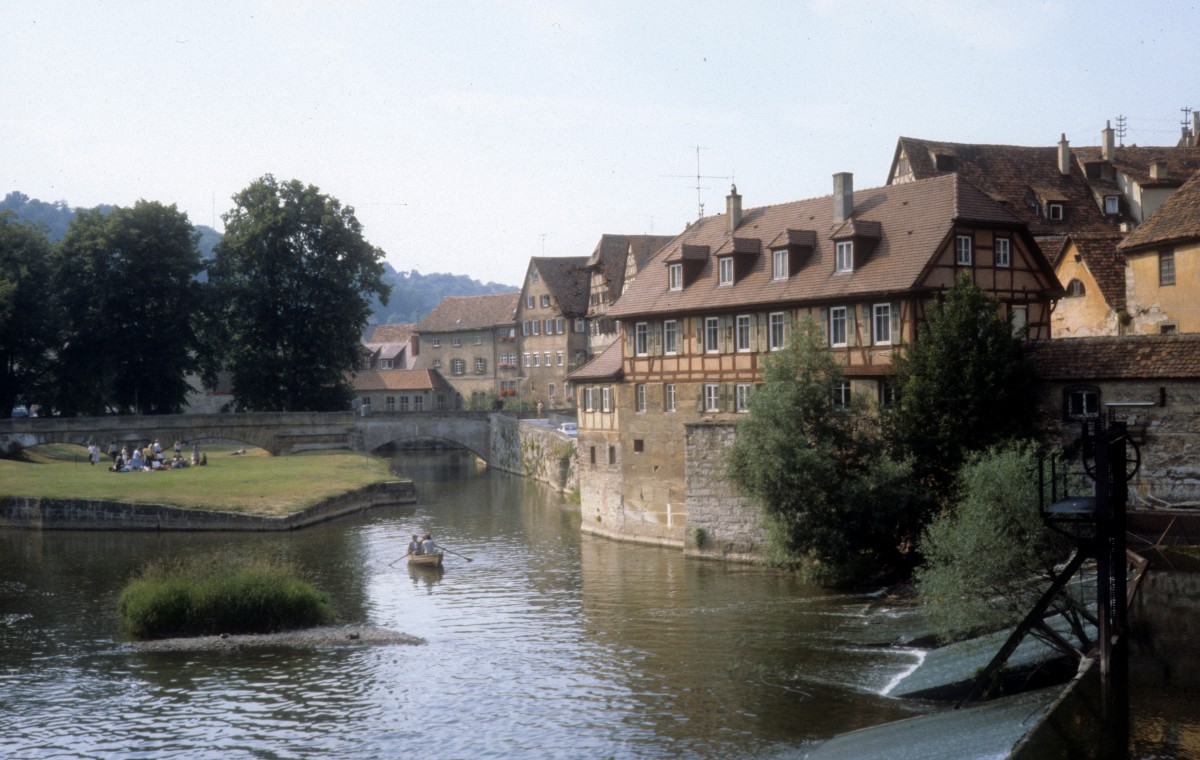 Schwbisch Hall - am Kocher im Juli 1979.