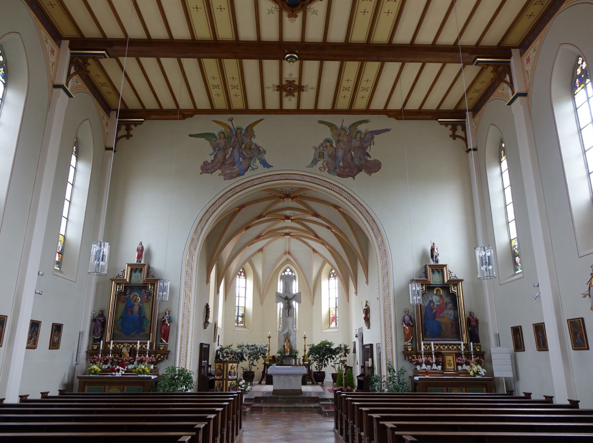 Schwanenkirchen, Innenraum der St. Laurentius Kirche (25.05.2015)