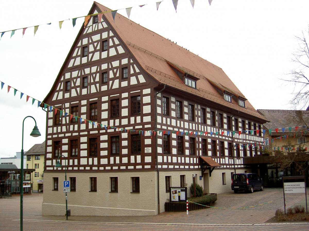 Schwenningen, Ev. Pfarrhaus am Muslenplatz, erbaut 1560 (16.02.2014)