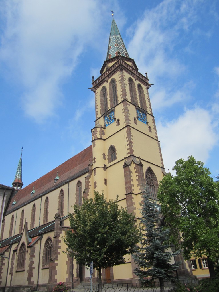 Sinzheim, St. Martin Kirche, erbaut von 1898 bis 1900 nach Plnen von Johannes Schroth (01.09.2014)