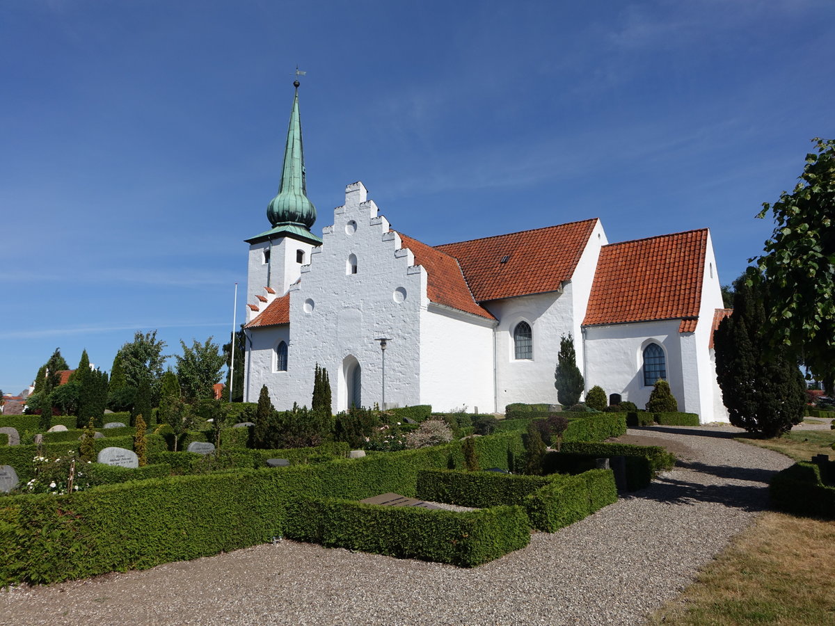 Skanderborg, romanische Ev. Kirche, erbaut im 11. Jahrhundert (07.06.2018)