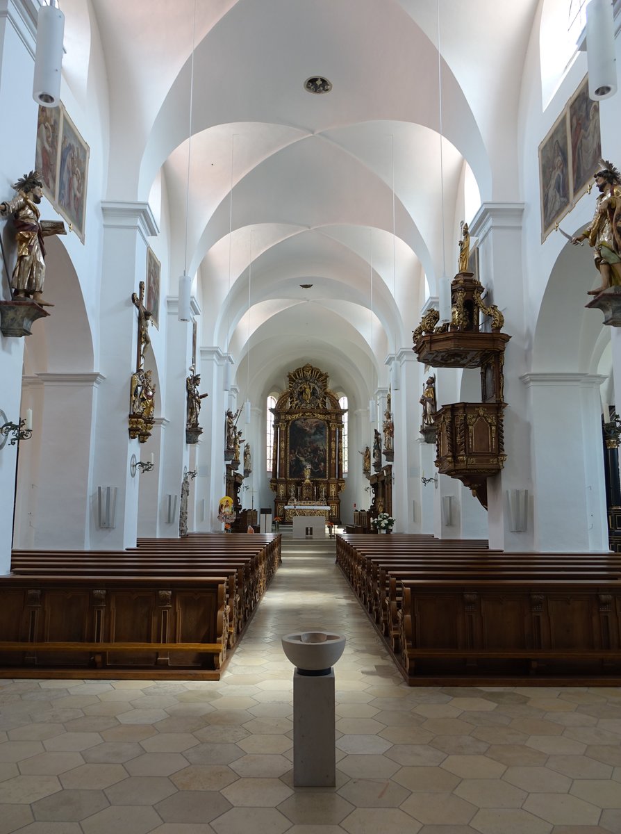 Spalt, Innenraum der St. Emmeran Kirche (26.05.2016)
