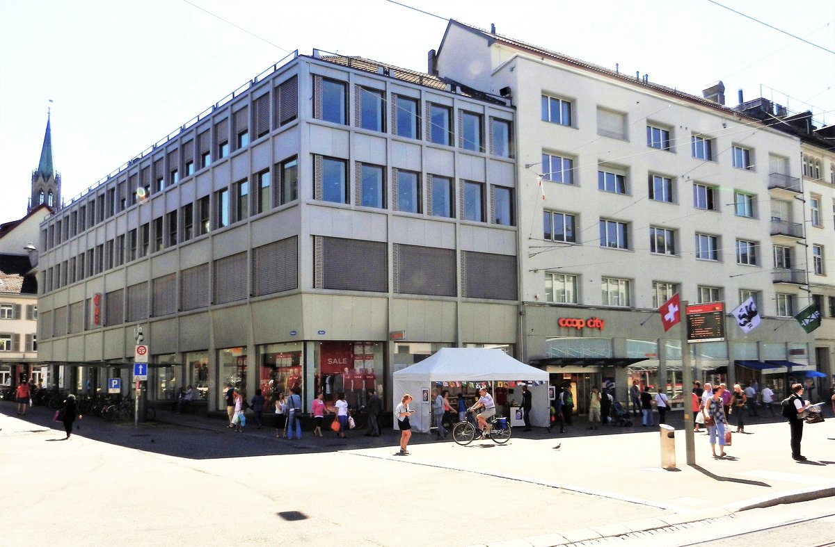 St. Gallen, Bohl 6. Ehemaliges Warenhaus EPA, erffnet am 15. Oktober 1932 - Coop City seit dem 3. Mrz 2005 - 23.07.2012