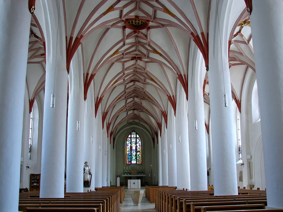St. Laurentius (Innenraum) in Neustadt an der Donau. (03.08.2016)