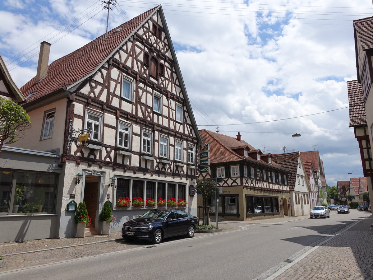 Steinheim an der Murr, Gasthof Lamm in der Marktstrae (26.06.2016)