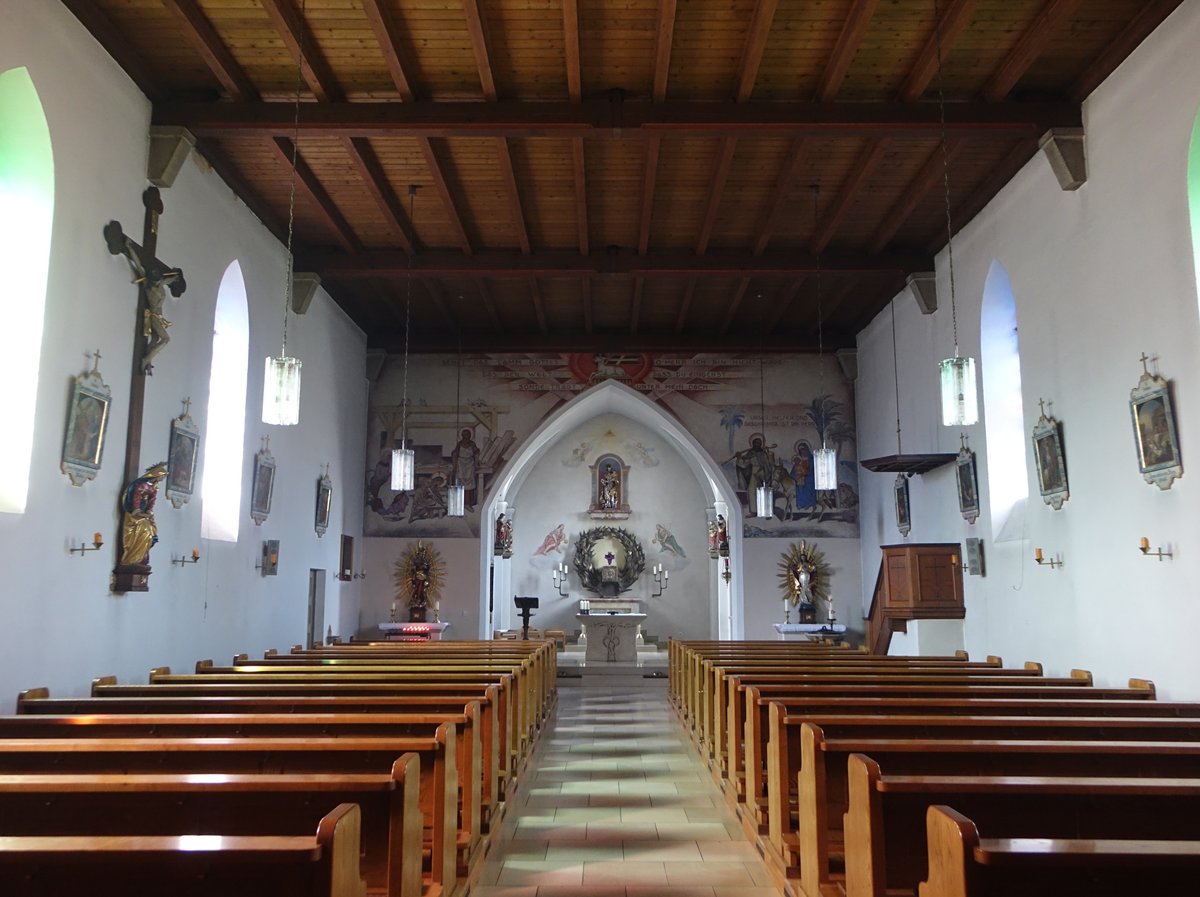 Steinsberg, Innenraum in der Pfarrkirche St. Josef (25.03.2018)