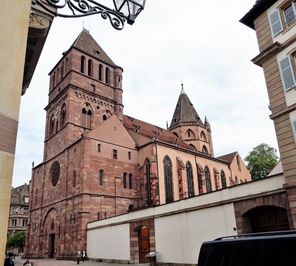 Straburg, die lutherische Thomaskirche an der Rue Martin Luther - 11.05.2017