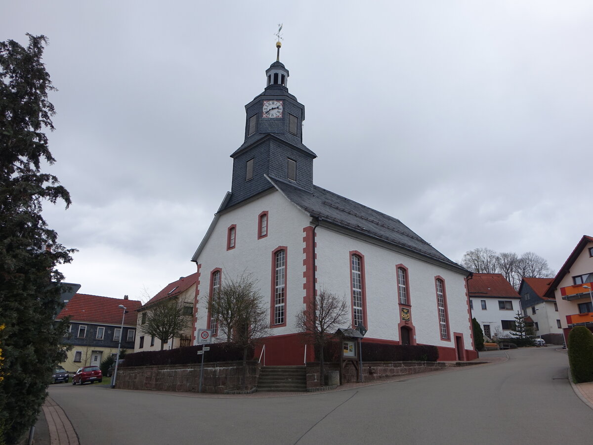 Struth-Helmershof, barocke evangelische Kirche, erbaut 1771 (15.04.2022)