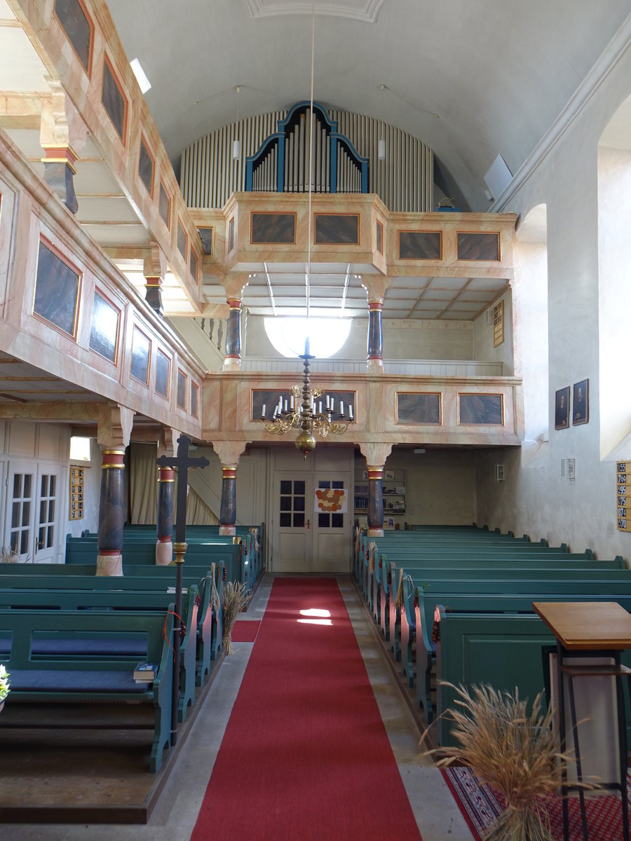 Sulzdorf an der Lederhecke, Orgelempore in der ev. St. Leonhard Kirche (15.10.2018)