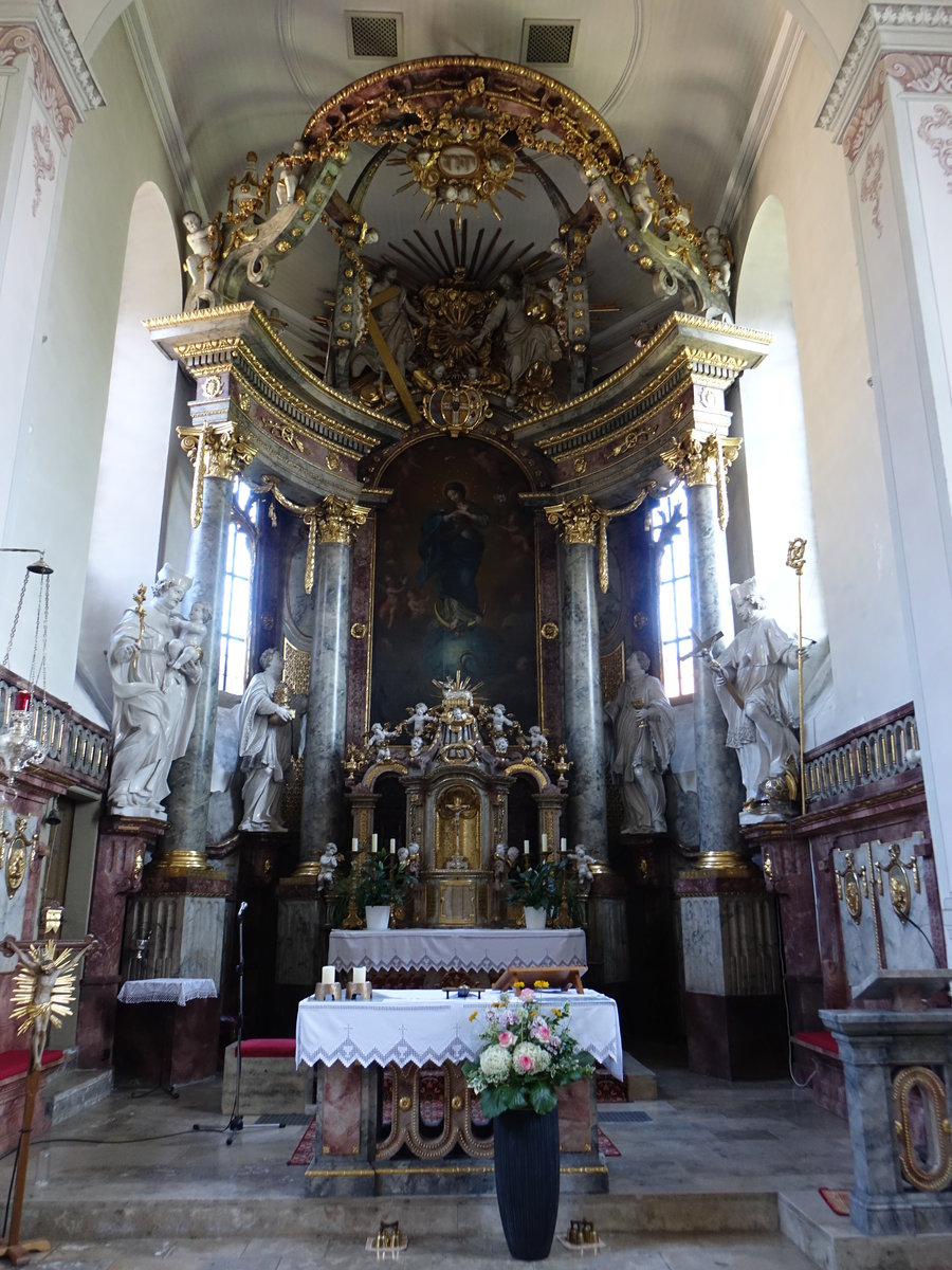 Sulzthal, Hochaltar in der kath. Pfarrkirche Maria Himmelfahrt (07.07.2018)