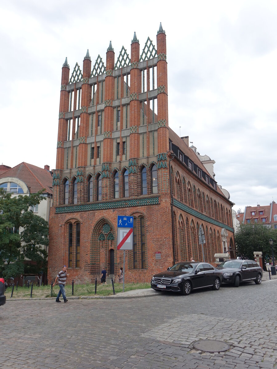 Szczecin / Stettin, altes Rathaus am Rynek Sienny, erbaut im 15. Jahrhundert, heute Museum (31.07.2021)