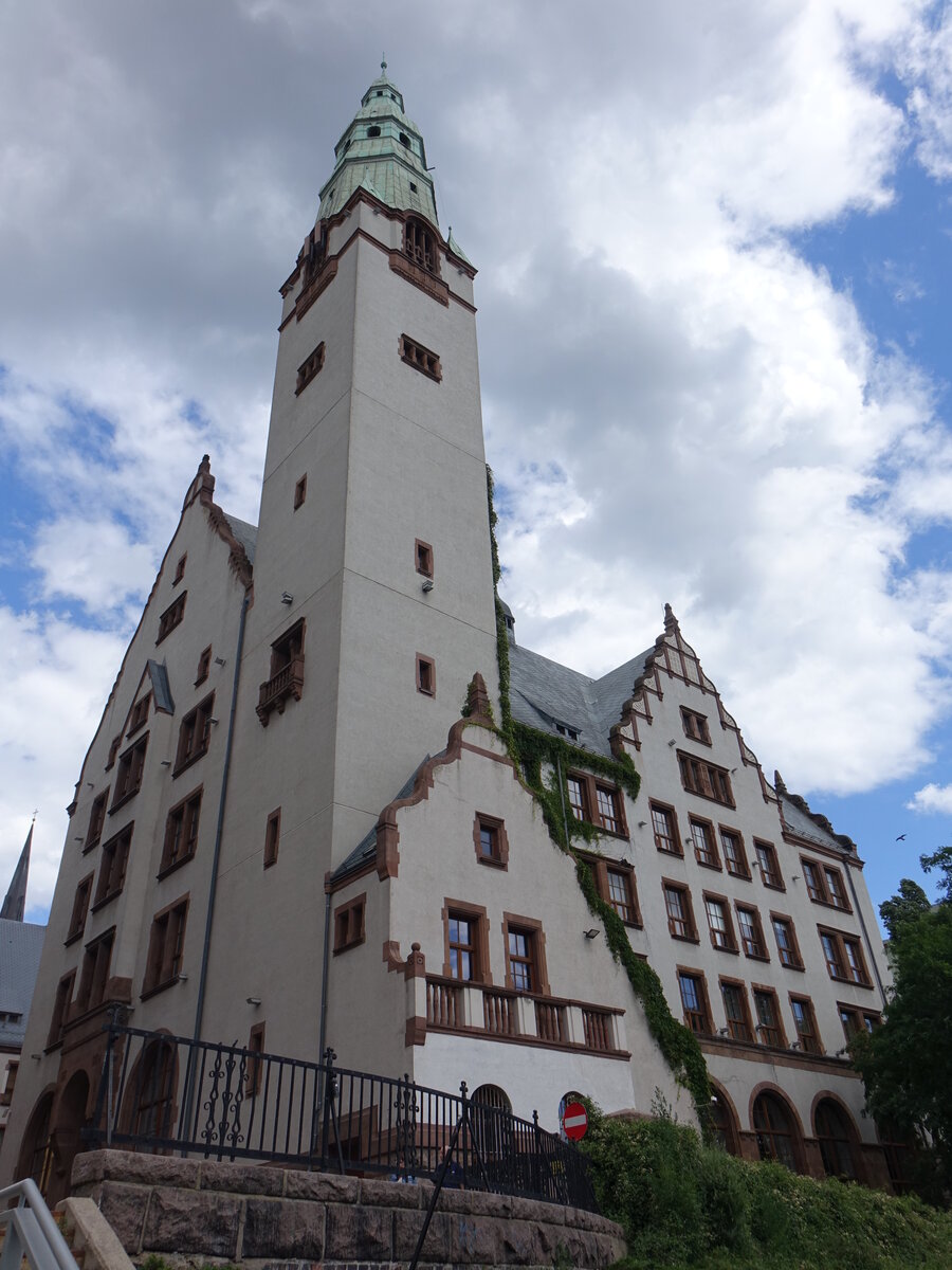 Szczecin / Stettin, Rektorat der Medizinischen Hochschule der in Rybacka Strae, erbaut von 1900 bis 1902 im Stil der Neorenaissance durch den Architekten Wilhelm Meyer (31.07.2021)