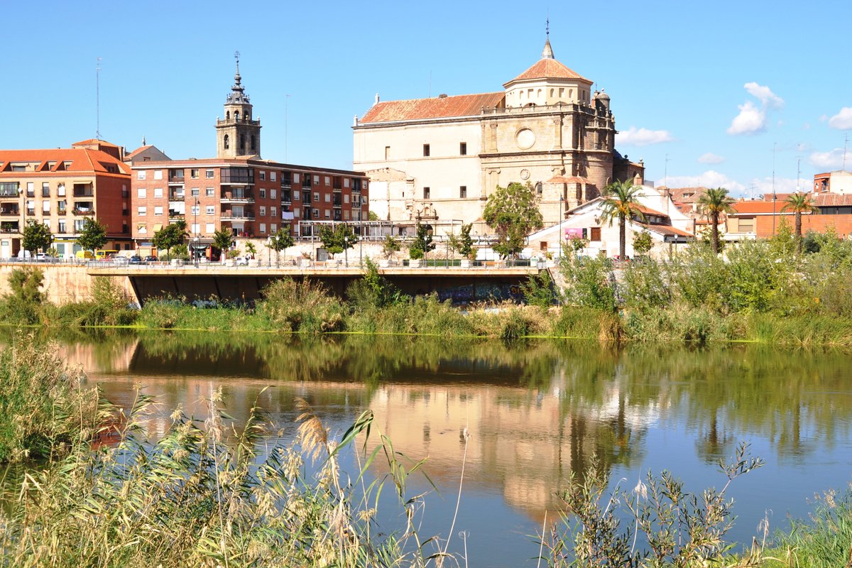 TALAVERA DE LA REINA (Provincia de Toledo), 08.10.2015, Blick ber den Rio Tajo auf Teile der Altstadt