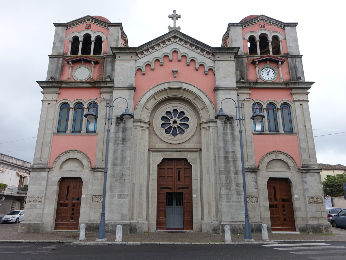 Taurianova, Pfarrkirche St. Maria delle Grazie in der Via Vittorio Veneto, erbaut bis 1790 (10.04.2024)