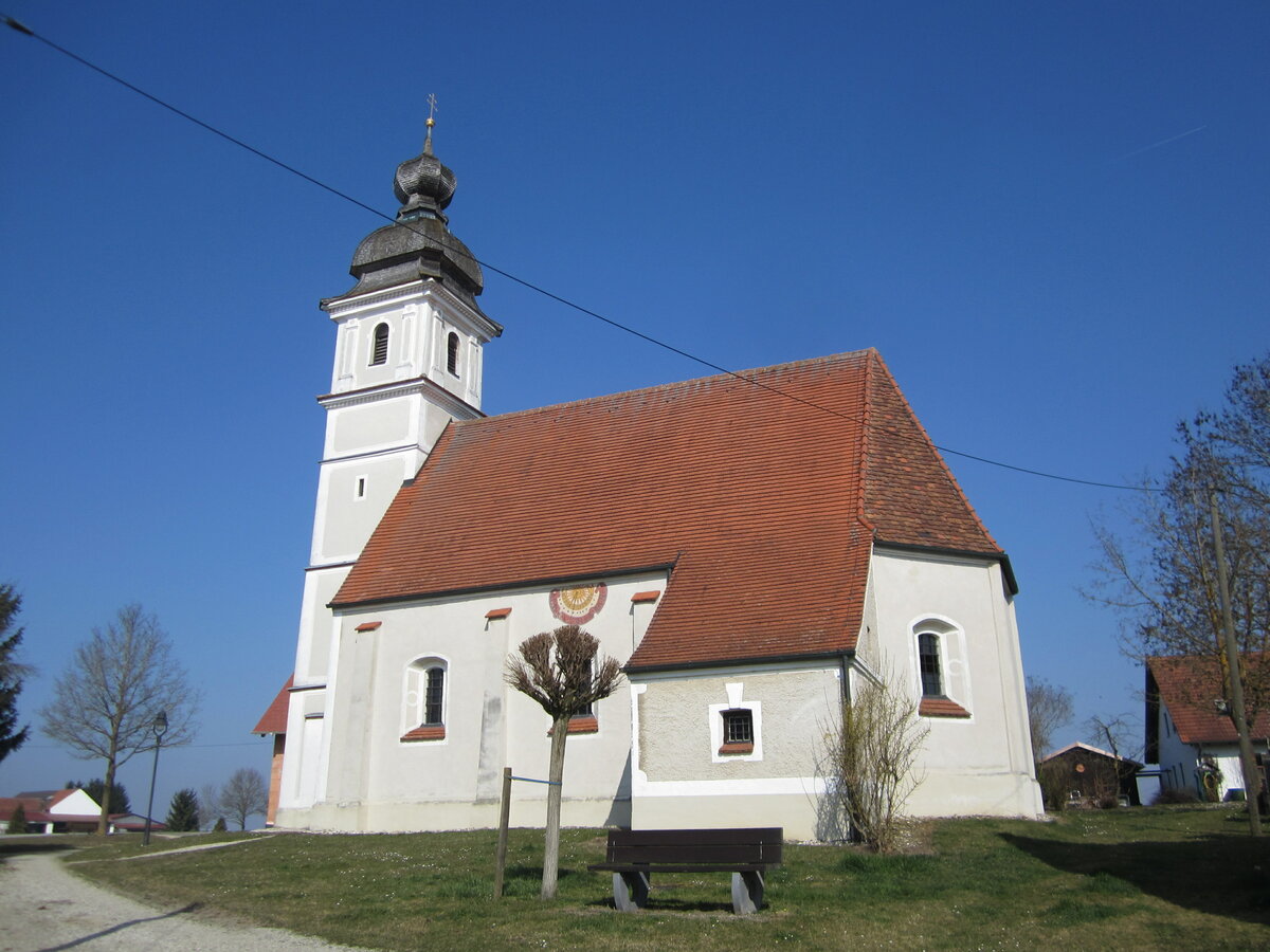 Thann, Wallfahrtskirche St. Ulrich, erbaut 1597 durch Heinrich von Flitzing (14.03.2014)