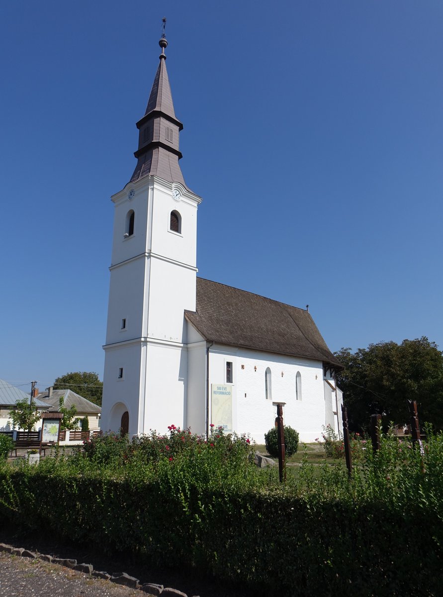 Tornyosplca, alte Reformierte Kirche, erbaut im 15. Jahrhundert durch die Familie Losonci (07.09.2018)