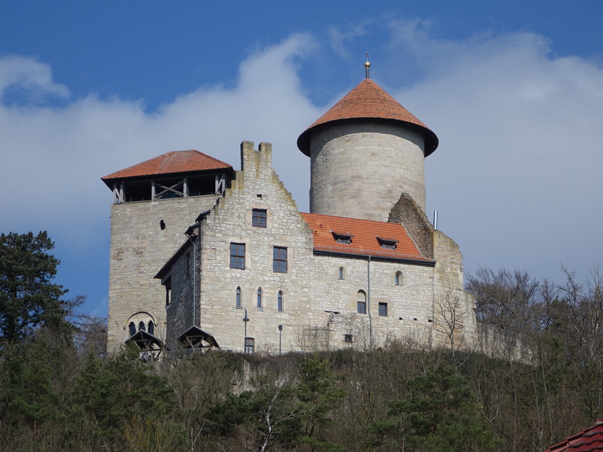 Treffurt, Burg Normannstein, erbaut im 12. Jahrhundert (17.03.2024)