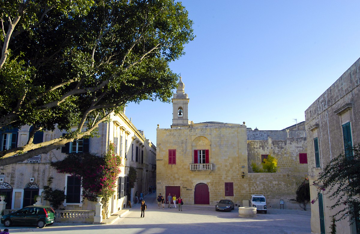 Triq San Pietru in Mdina auf der Insel Malta. Aufnahme: Oktober 2006.