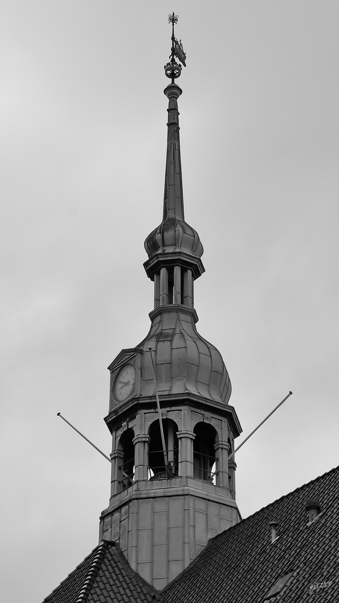 Turm auf dem Gebude der Kommunalverwaltung von Aalborg. (Juni 2018)