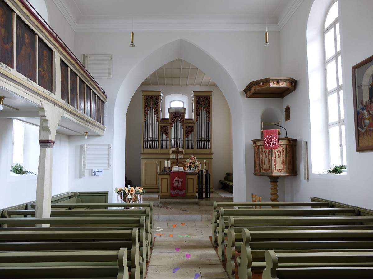 Unterbhringen, Innenraum der St. Peter und Paul Kirche (10.05.2015)