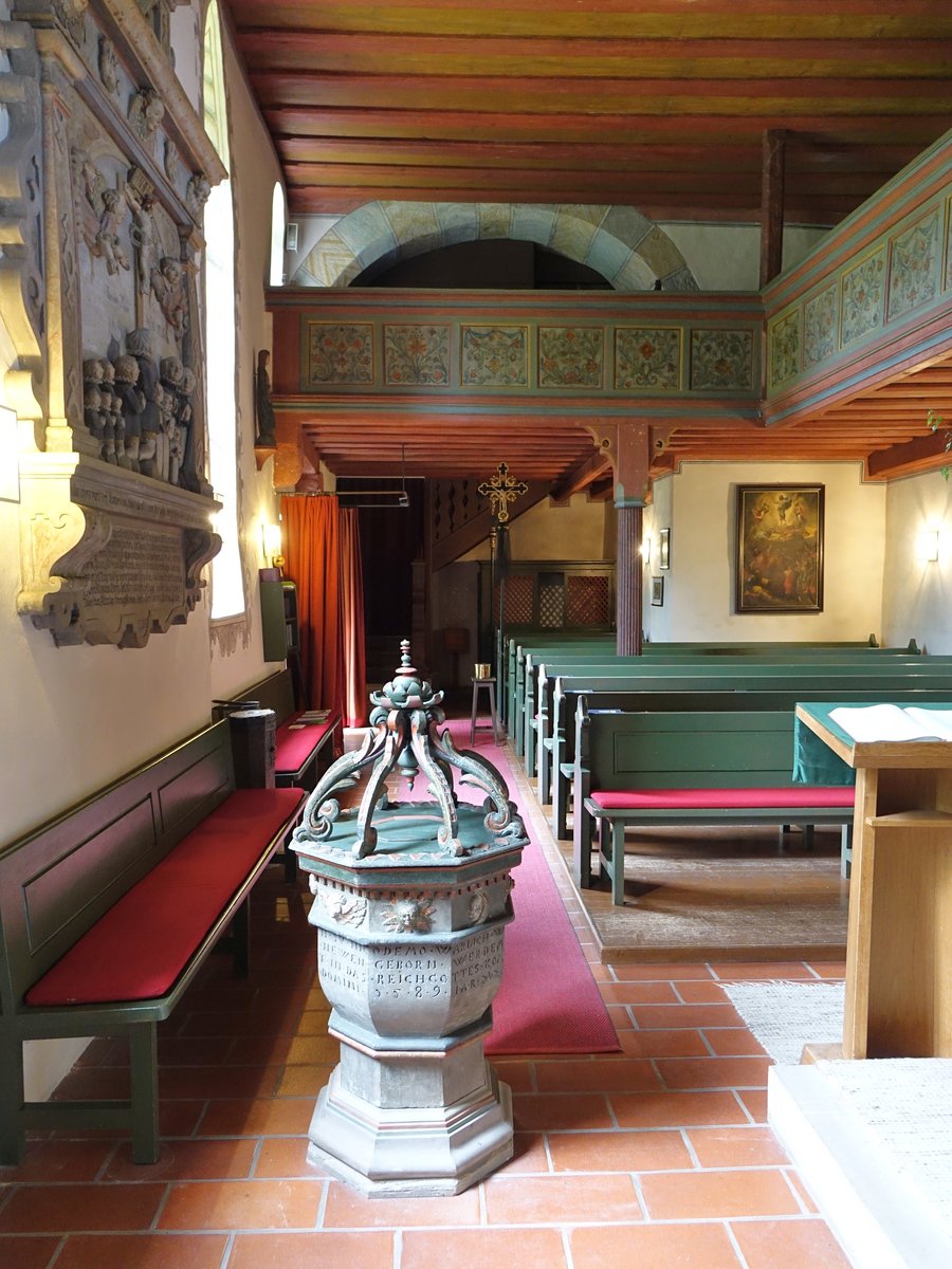 Untergailnau, Innenraum der Ev. St. Alban Kirche (29.05.2016)