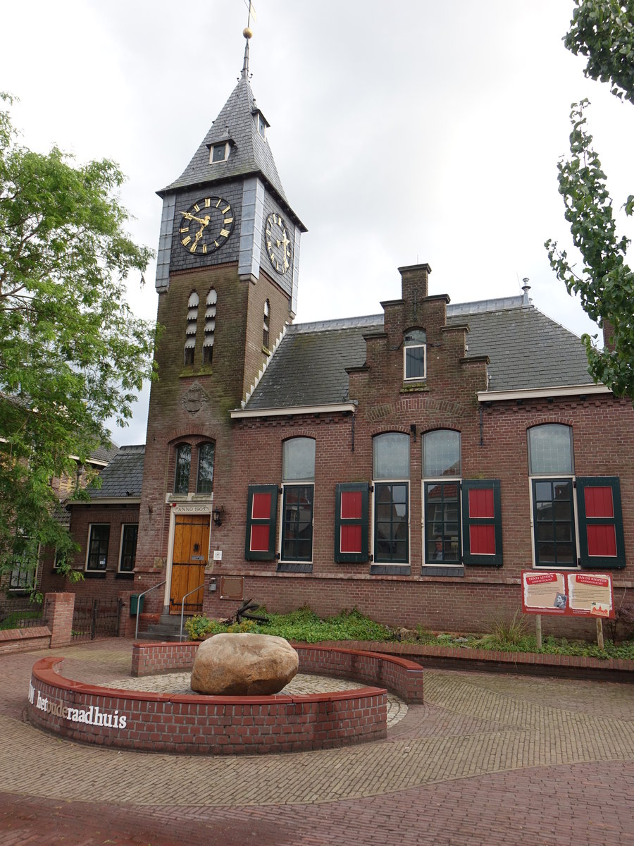 Urk, Museum Het Oude Raadhuis, erbaut 1905 durch den Architekten J. Frowein (24.07.2017)