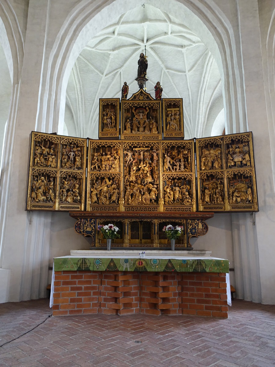 Vsteras, Flgelaltar im Dom St. Johannes (15.06.2016)