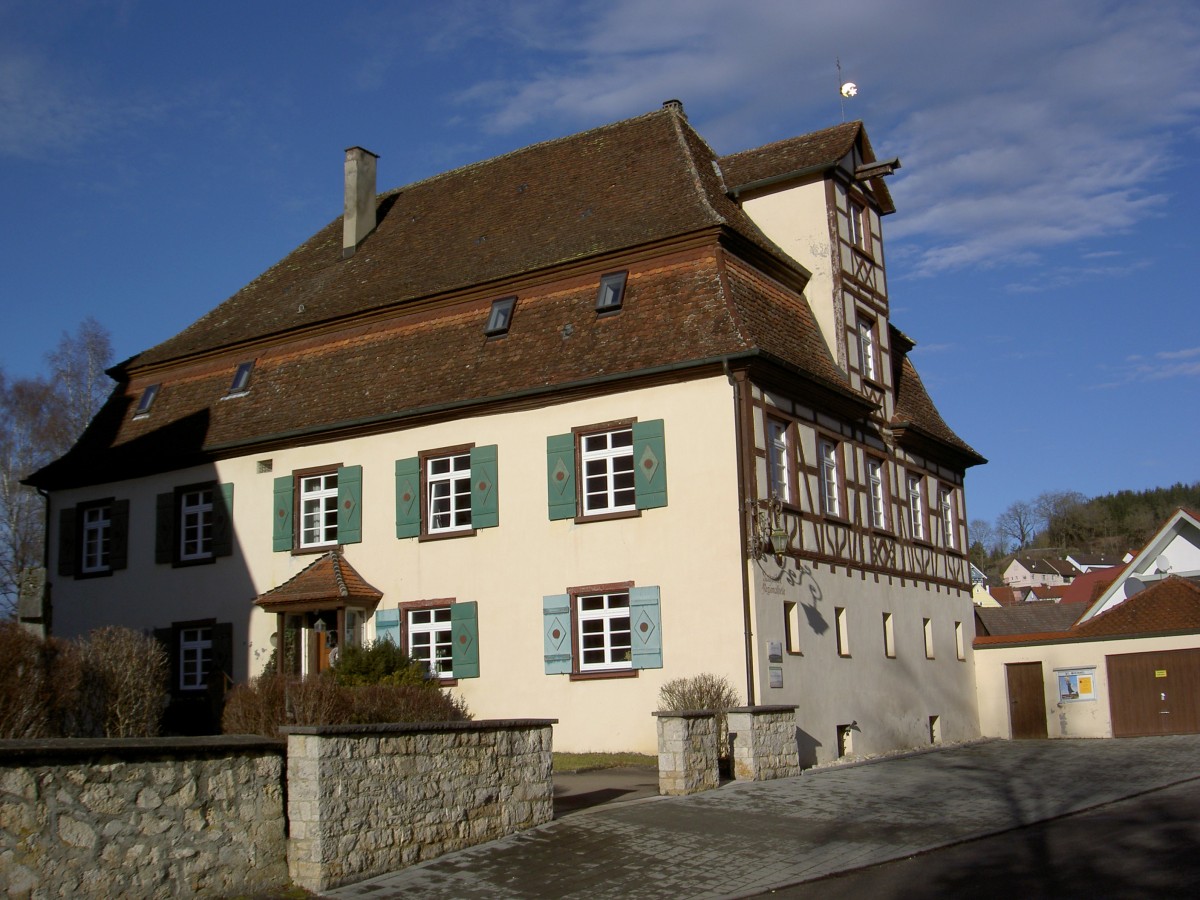 Veringendorf, historisches Pfarrhaus von 1739 (06.01.2014)