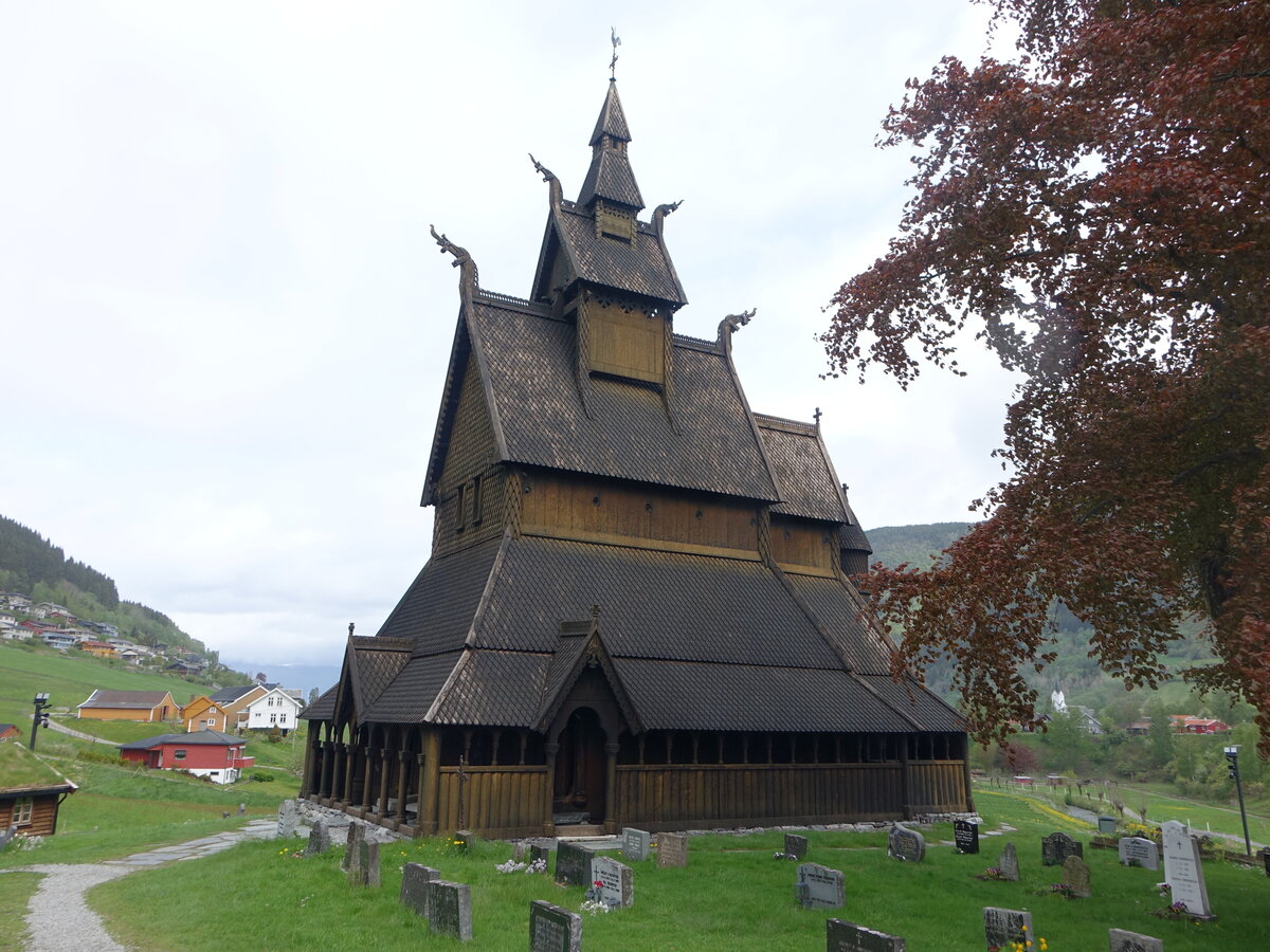 Vik, evangelische Hopperstad Stabkirche, erbaut ab 1070 (26.05.2023)