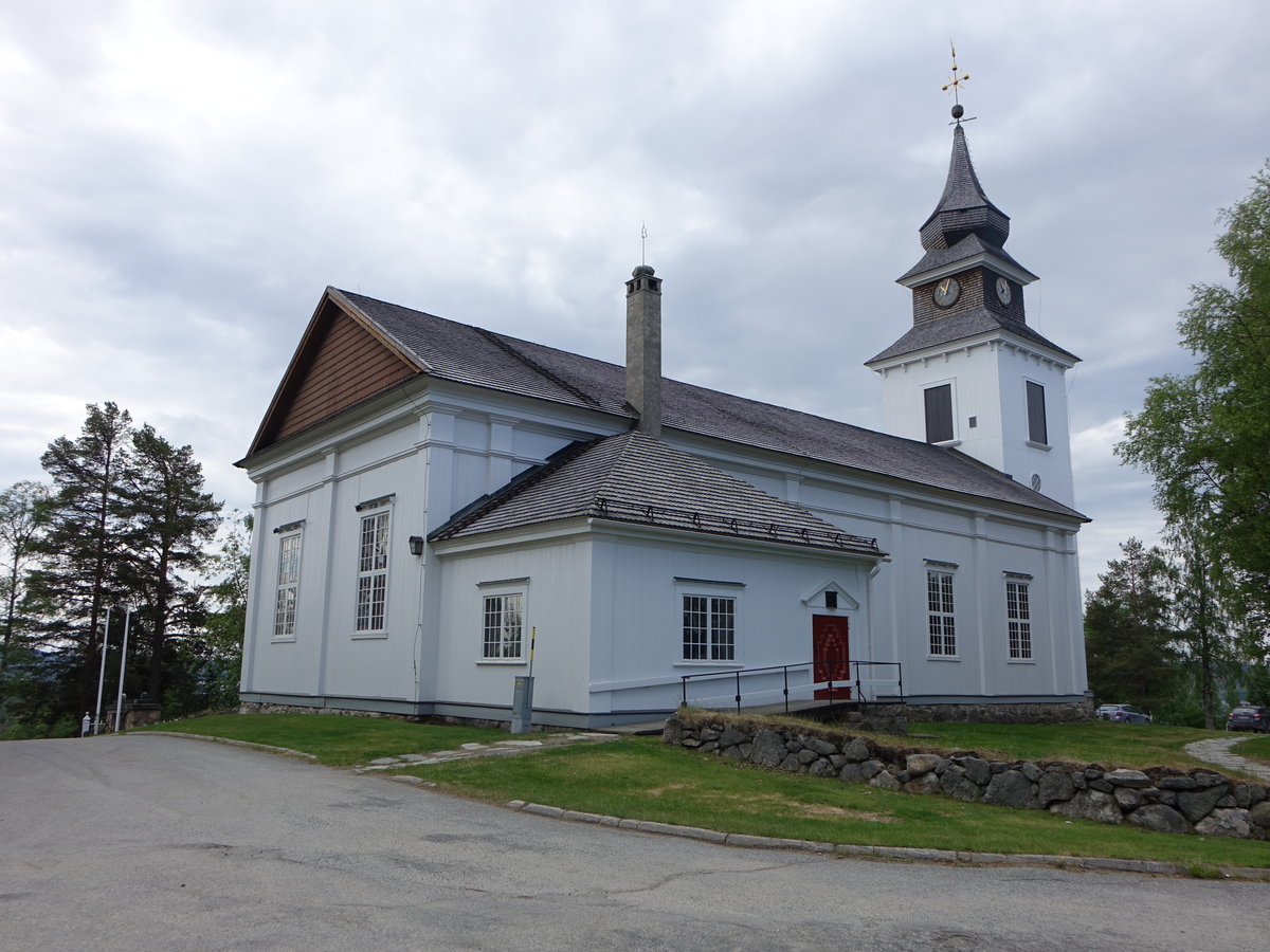 Vilhelmina, Ev. Kirche, erbaut von 1835 bis 1840 durch Axel Amfelt (01.06.2018)