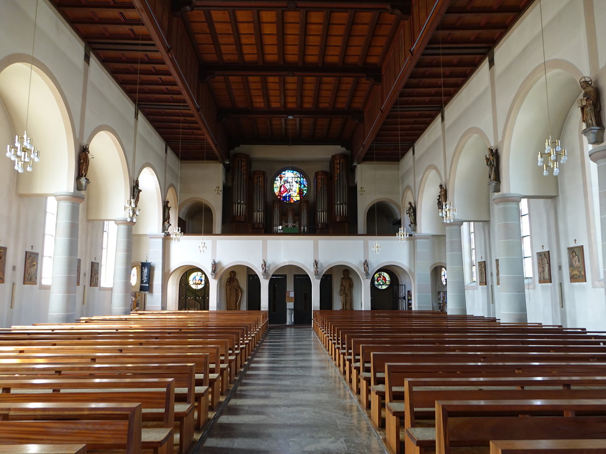 Villingendorf, Orgelempore in der kath. St. Gallus Kirche (19.08.2018)