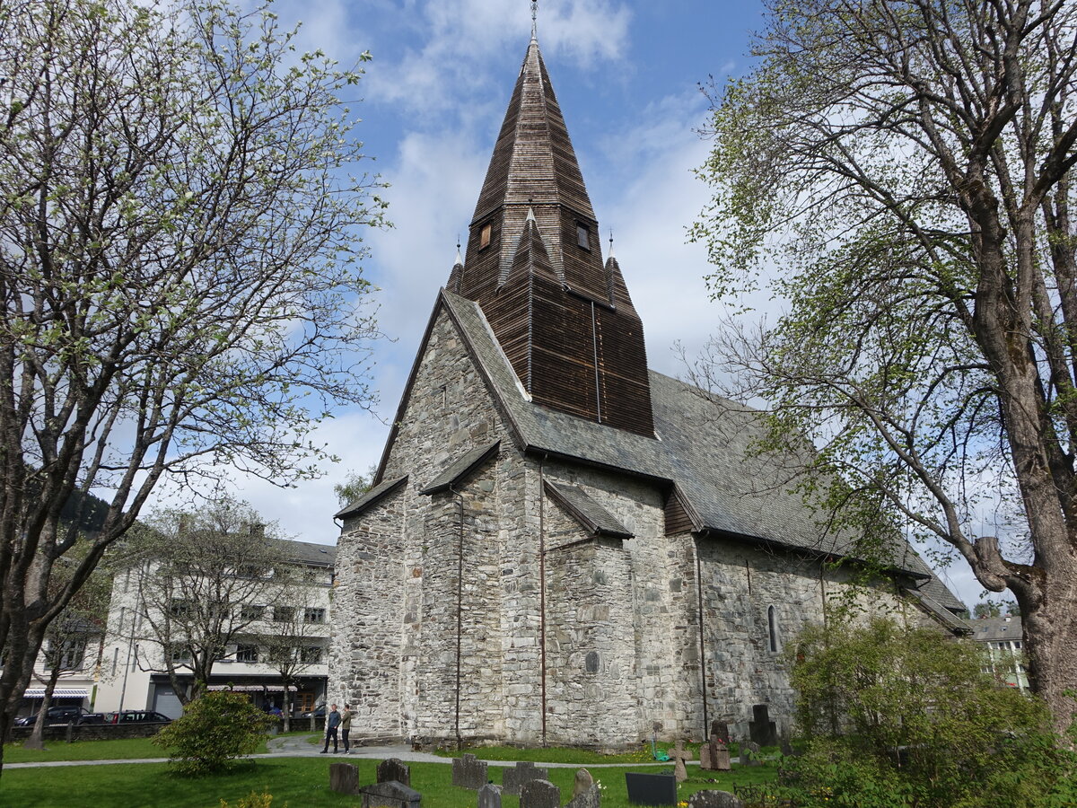 Voss, evangelische St. Michael Kirche, erbaut ab 1277 (26.05.2023)