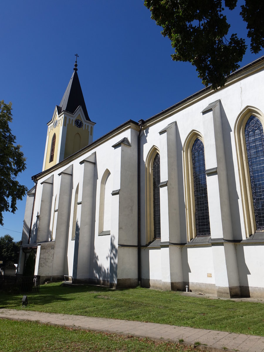 Vranov nad Toplou / Vronau an der Tpl, sptgotische Maria Geburt Kirche, erbaut ab 1441 (31.08.2020)