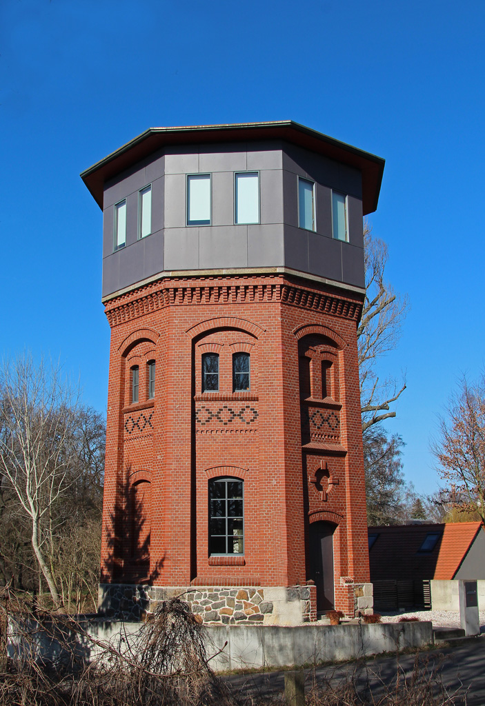Wasserturm am Bahnhof Eilenburg im Mrz 2014