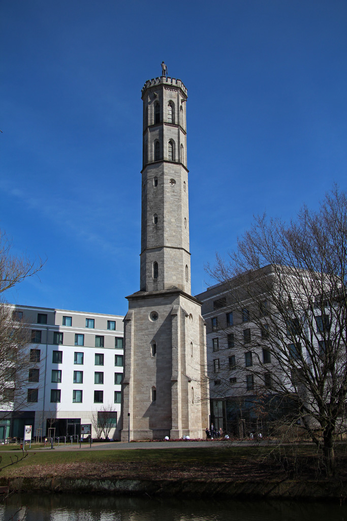 Wasserturm Braunschweig - Nimes Strae im Mrz 2018.