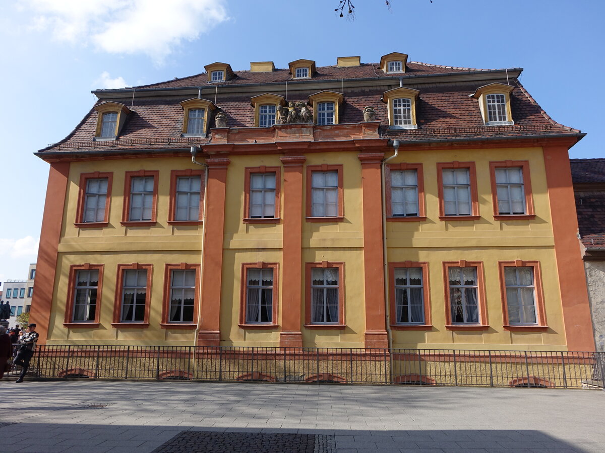 Weimar, Wittumspalais, Witwensitz von Herzogin Anna Amalia, erbaut von 1767 und 1769 von Jakob Friedrich von Fritsch (09.04.2023)