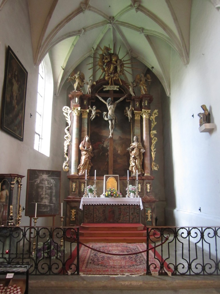 Weienkirchen in der Wachau, Hochaltar der St. Florian Kirche (22.09.2013)