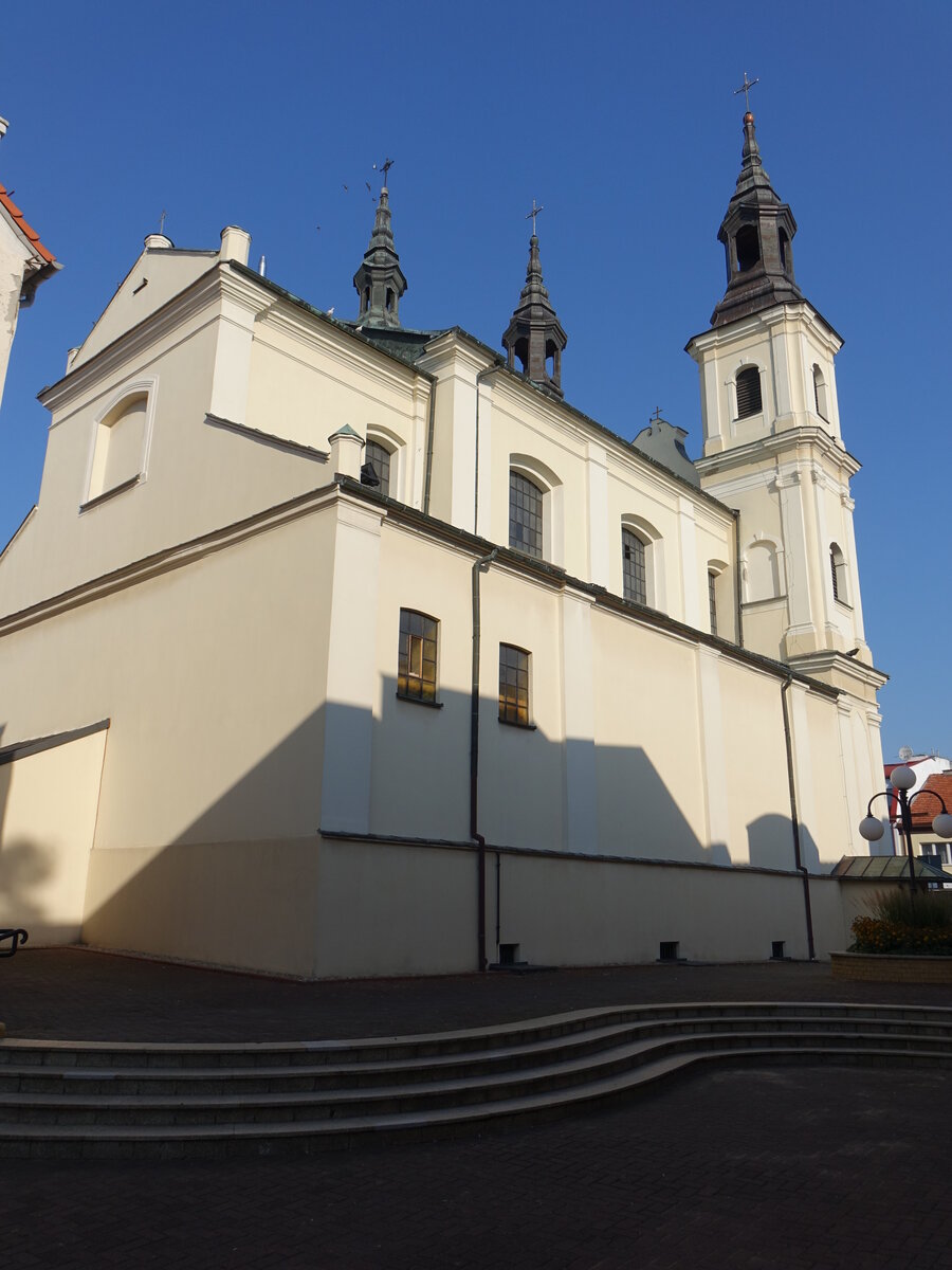 Wielun, Pfarrkirche St. Josef, erbaut von 1748 bis 1750 (15.09.2021)