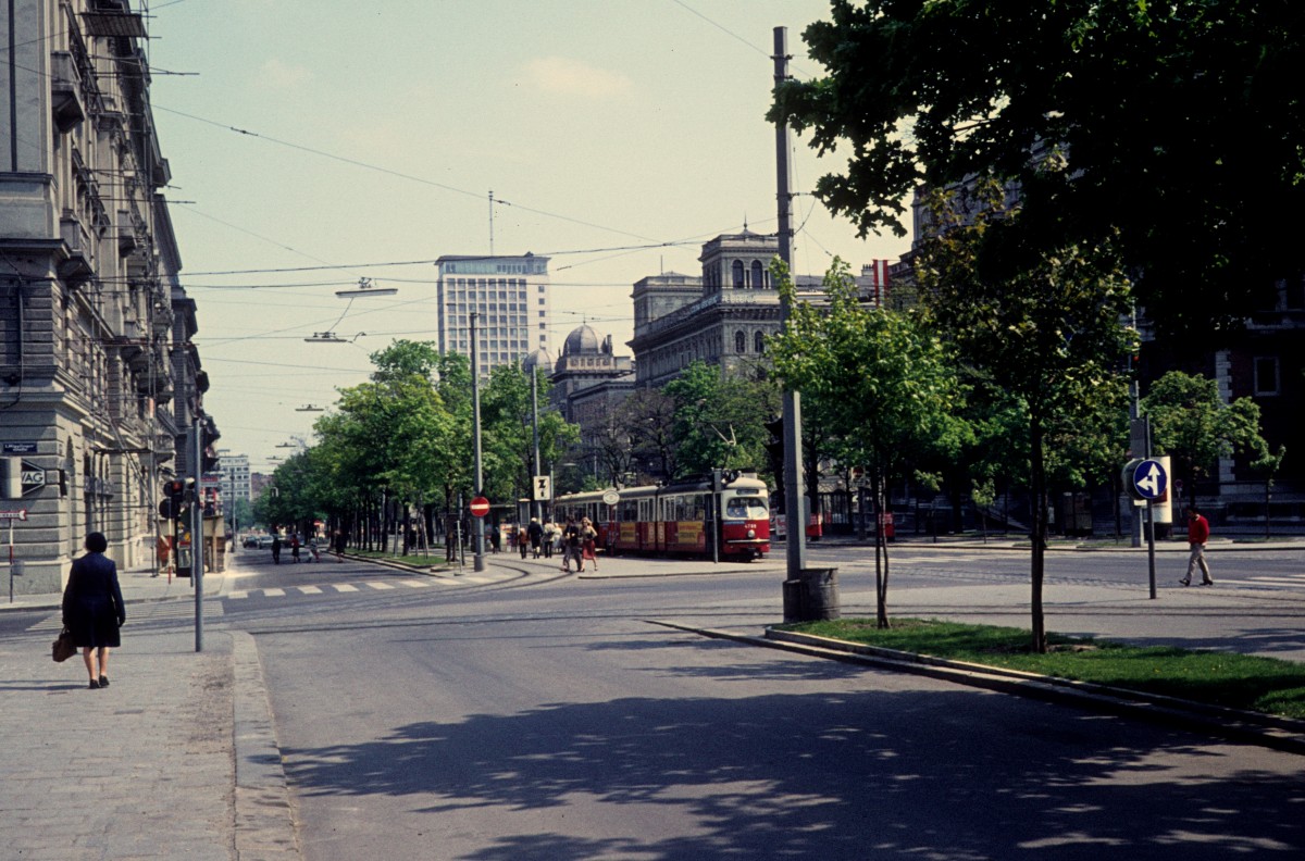 Wien Schottenring am 2. Mai 1976. 