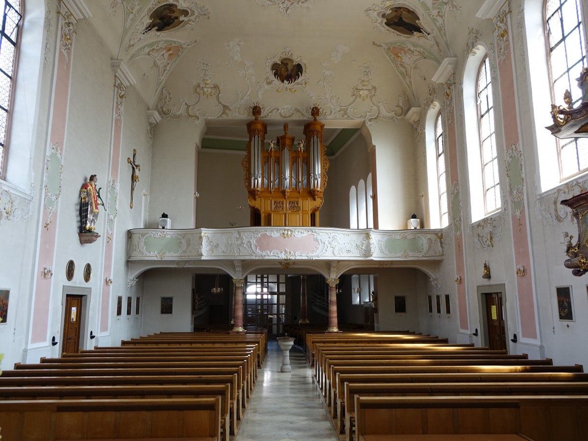 Wiesloch, St. Laurentius Kirche, Matz und Luge Orgel von 2003 (31.05.2015)