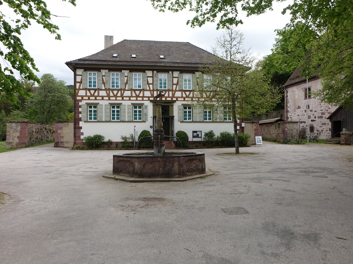 Wildberg, Kameralamt im Kloster Reuthin, Kloster gegrndet von 1252 bis 1284 als Dominikanerinnenkloster, Hauskloster der Grafen von Hohenberg (01.05.2018)