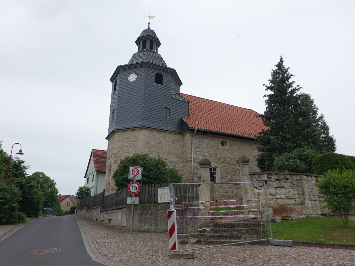 Witzelroda, evangelische St. Andreas Kirche, erbaut ab 1506 (05.06.2022)