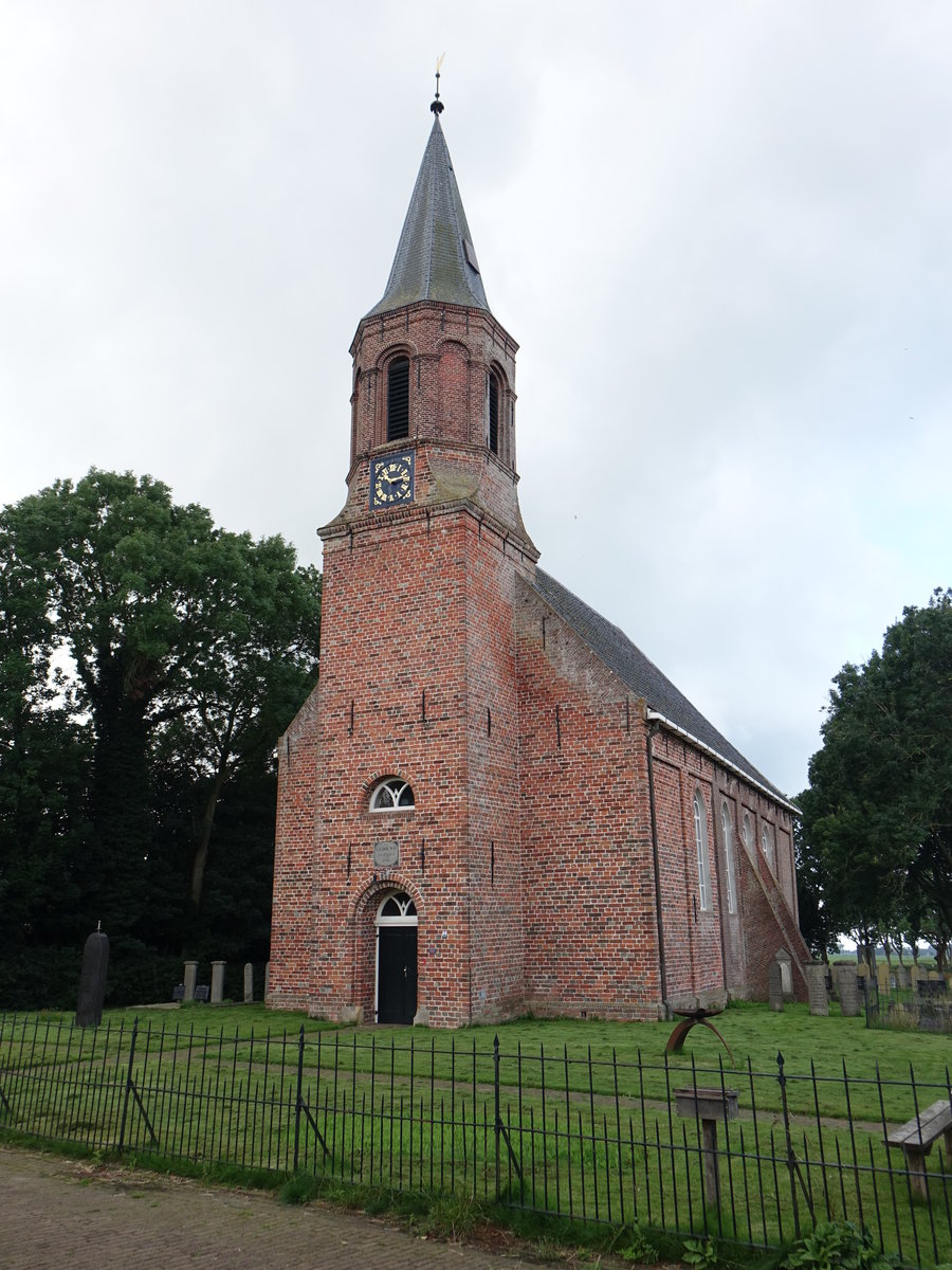 Woltersum, niederl. Ref. Kirche, erbaut 1765, verlngert von 1837 bis 1838 (28.07.2017)