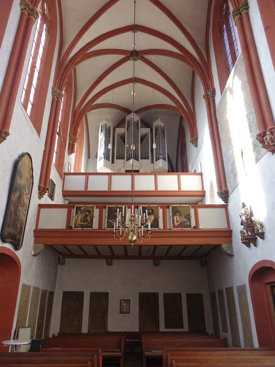 Wrzburg, Orgelempore in der Ev. Deutschhauskirche (21.02.2021)