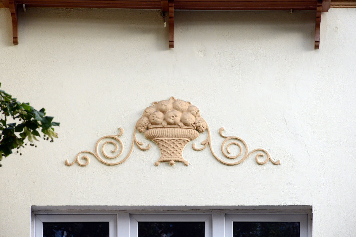 Zoppot (Sopot) Detailansicht eines Grnderzeithauses in Sopot Donny. Aufnahme: 16. August 2019.