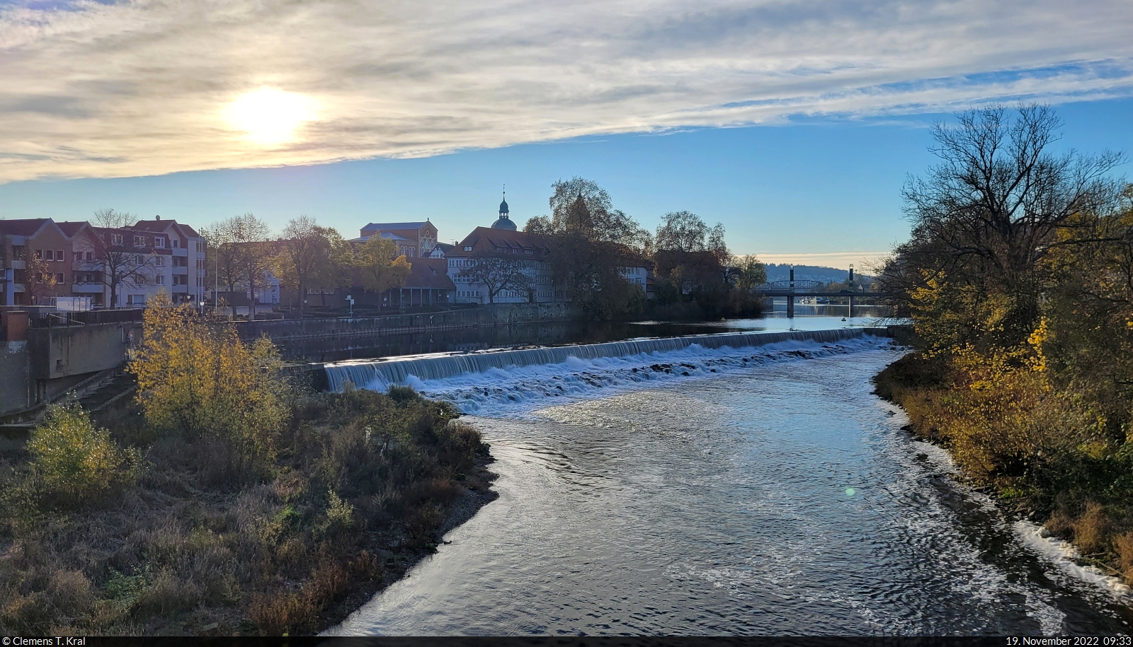 Unteres Weserwehr in Hameln, von der Rattenbrcke aus gesehen.

🕓 19.11.2022 | 9:33 Uhr