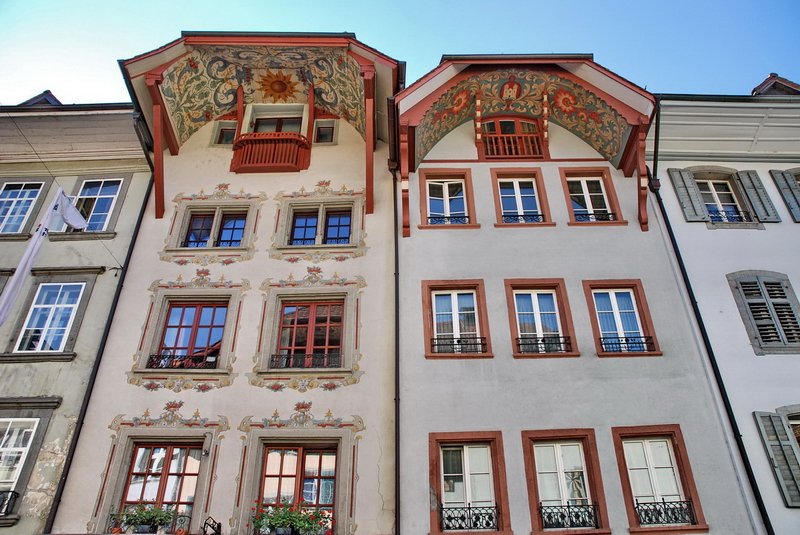 Aarau, Hauptstadt des Kantons Aargau, 16.000 Einwohner. Wie man sieht, ist der Beiname  Stadt der schnen Giebel  zutreffend. 2.11.2006