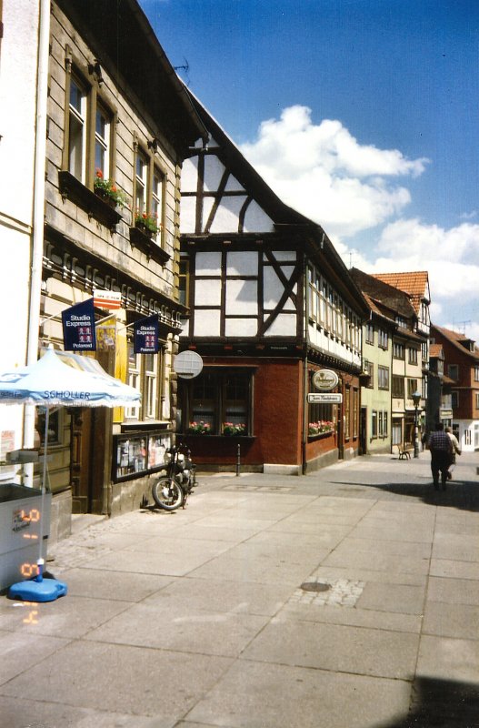 Altstadt Mhlhausen (Thringen). Aufnahme vom Sommer 1991